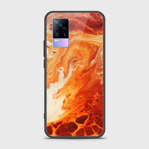 Vivo V21e Cover - Mystic Marble Series - HQ Ultra Shine Premium Infinity Glass Soft Silicon Borders Case