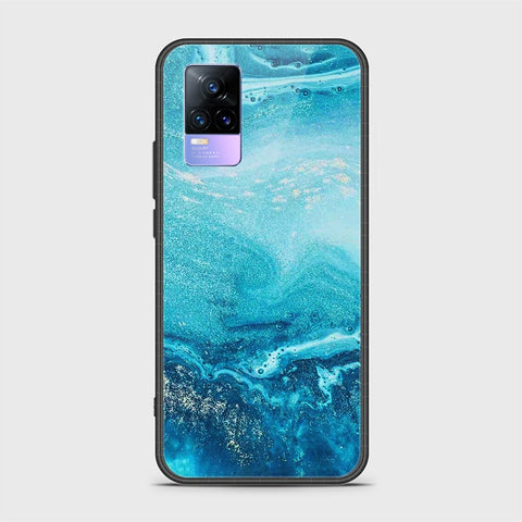 Vivo V21e Cover - Mystic Marble Series - HQ Ultra Shine Premium Infinity Glass Soft Silicon Borders Case