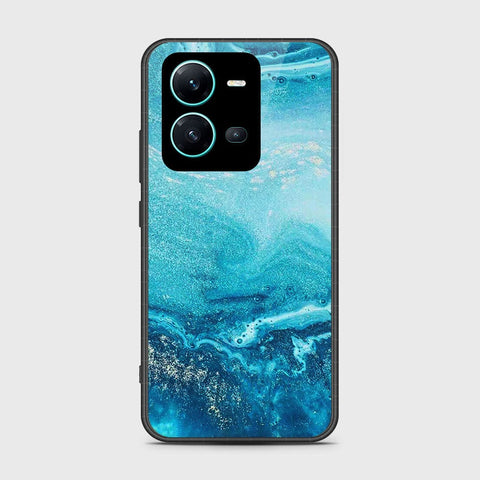 Vivo V25e Cover- Mystic Marble Series - HQ Ultra Shine Premium Infinity Glass Soft Silicon Borders Case