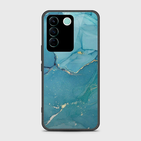 Vivo V27e Cover- Mystic Marble Series - HQ Ultra Shine Premium Infinity Glass Soft Silicon Borders Case