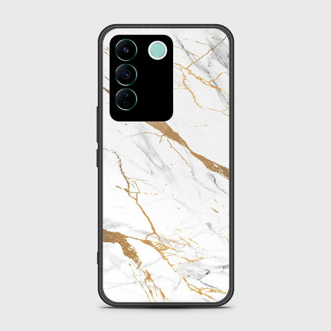 Vivo V27e Cover- Mystic Marble Series - HQ Ultra Shine Premium Infinity Glass Soft Silicon Borders Case