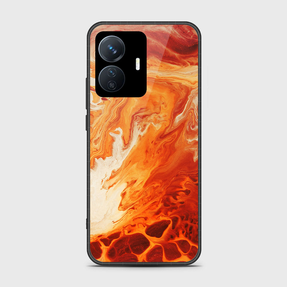 Vivo Y77e Cover- Mystic Marble Series - HQ Ultra Shine Premium Infinity Glass Soft Silicon Borders Case