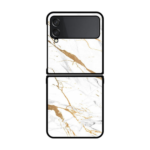 Samsung Galaxy Z Flip 4 5G Cover- Mystic Marble Series - HQ Premium Shine Durable Shatterproof Case - Soft Silicon Borders