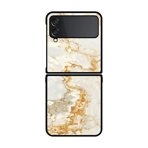 Samsung Galaxy Z Flip 4 5G Cover- Mystic Marble Series - HQ Premium Shine Durable Shatterproof Case - Soft Silicon Borders