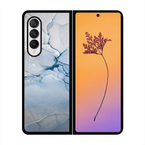 Samsung Galaxy Z Fold 4 5G Cover - Mystic Marble Series - HQ Premium Shine Durable Shatterproof Case - Soft Silicon Borders