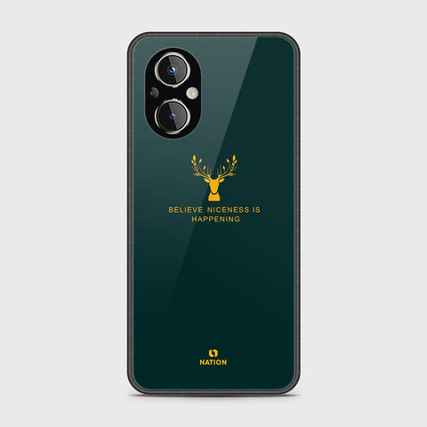 Oppo Reno 7 Lite Cover- Nice Series - HQ Ultra Shine Premium Infinity Glass Soft Silicon Borders Case