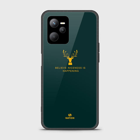 Realme V25 Cover- Nice Series - HQ Ultra Shine Premium Infinity Glass Soft Silicon Borders Case