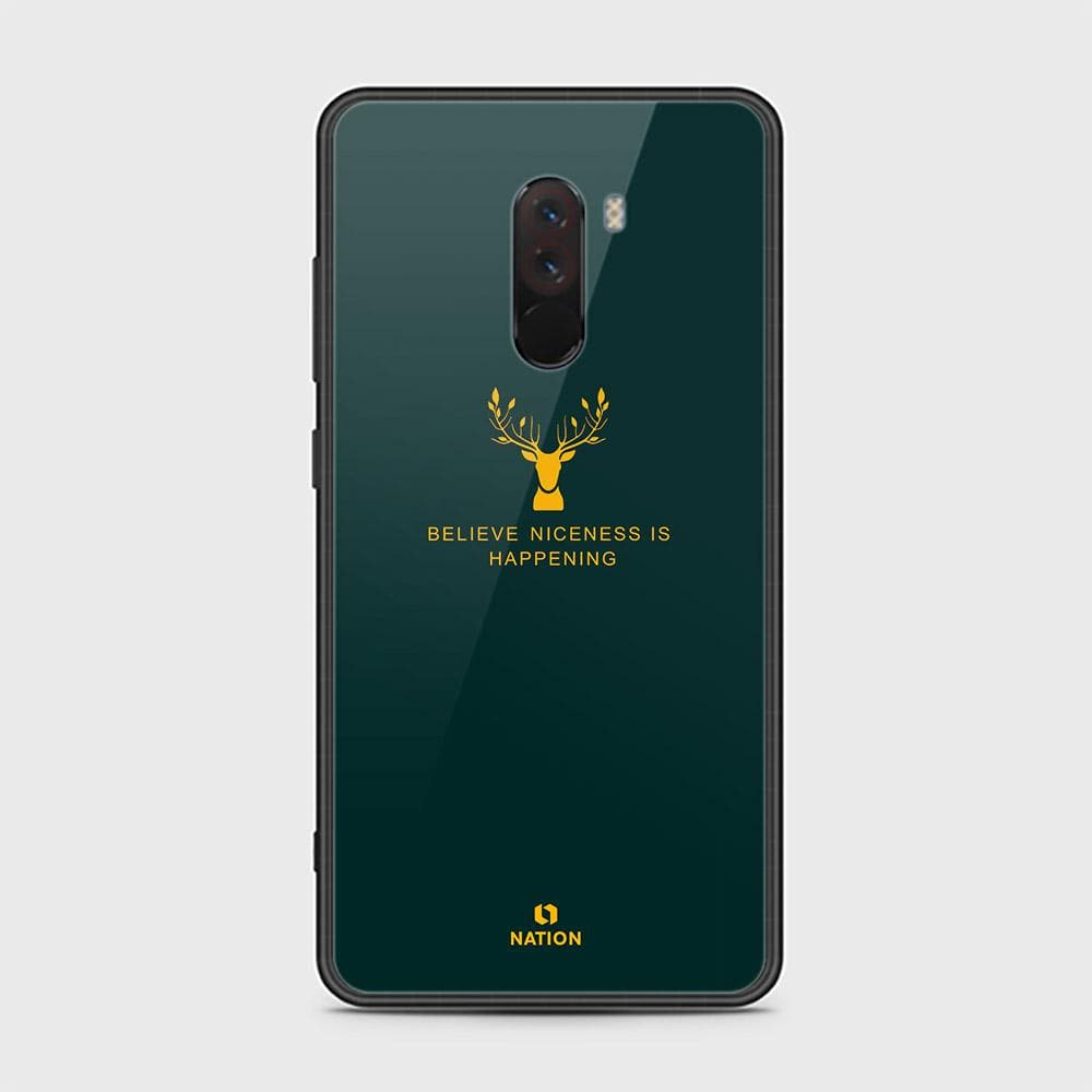 Xiaomi Pocophone F1 Cover - Nice Series - HQ Ultra Shine Premium Infinity Glass Soft Silicon Borders Case