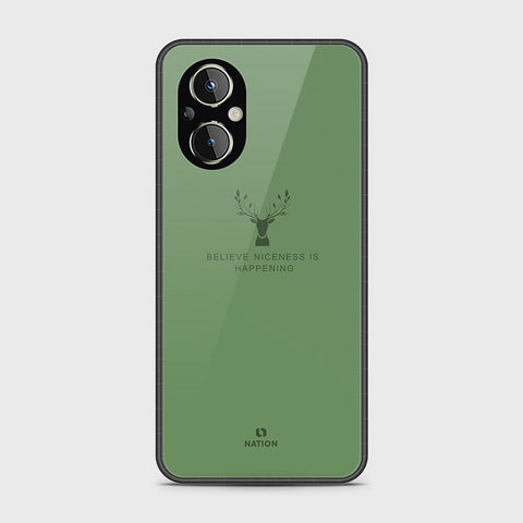 Oppo Reno 7 Lite Cover- Nice Series - HQ Ultra Shine Premium Infinity Glass Soft Silicon Borders Case