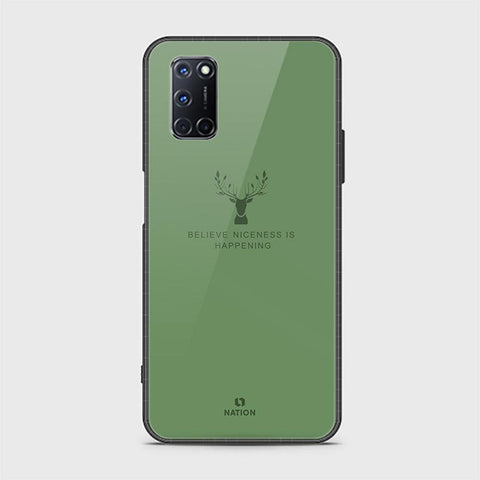 Oppo A92 Cover - Nice Series - HQ Ultra Shine Premium Infinity Glass Soft Silicon Borders Case