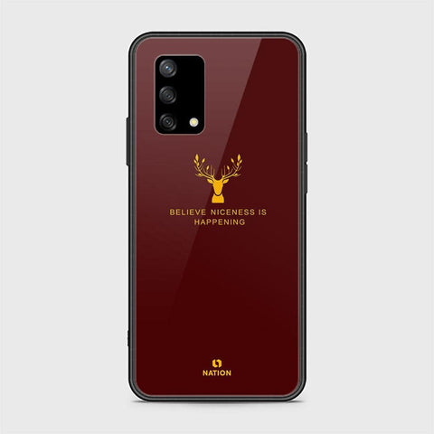 Oppo Reno 6 Lite Cover - Nice Series - HQ Ultra Shine Premium Infinity Glass Soft Silicon Borders Case