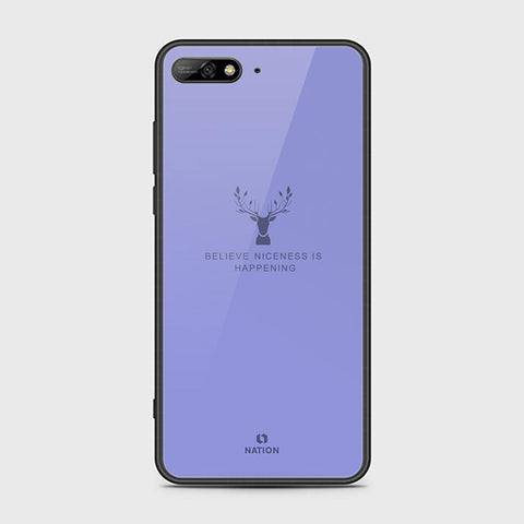 Huawei Y6 Prime 2018 Cover - Nice Series - HQ Ultra Shine Premium Infinity Glass Soft Silicon Borders Case