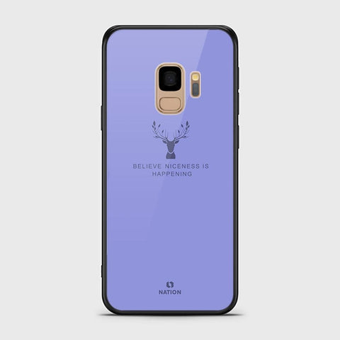 Samsung Galaxy S9 Cover - Nice Series - HQ Ultra Shine Premium Infinity Glass Soft Silicon Borders Case