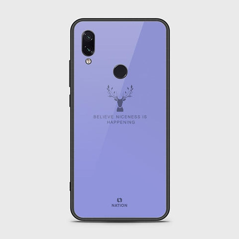 Xiaomi Redmi Note 7 Cover - Nice Series - HQ Ultra Shine Premium Infinity Glass Soft Silicon Borders Case