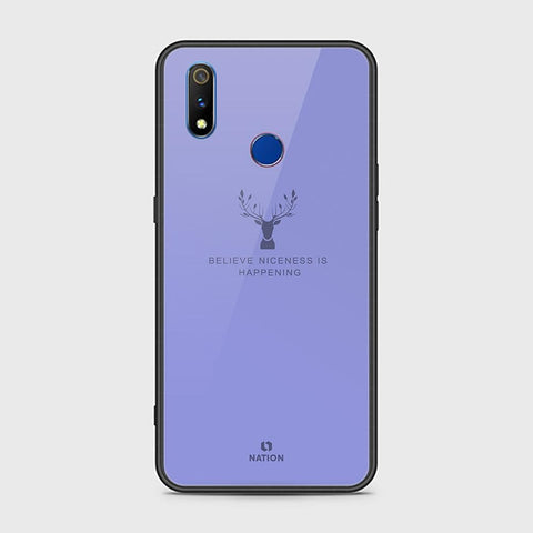 Realme 3i Cover - Nice Series - HQ Ultra Shine Premium Infinity Glass Soft Silicon Borders Case