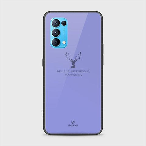 Oppo Reno 5 5G Cover - Nice Series - HQ Ultra Shine Premium Infinity Glass Soft Silicon Borders Case