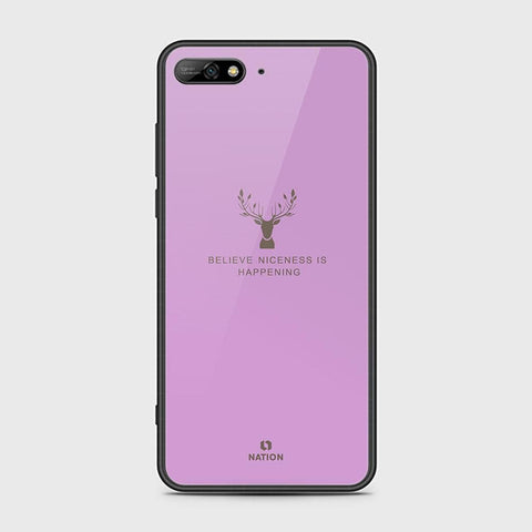 Huawei Y6 Prime 2018 Cover - Nice Series - HQ Ultra Shine Premium Infinity Glass Soft Silicon Borders Case