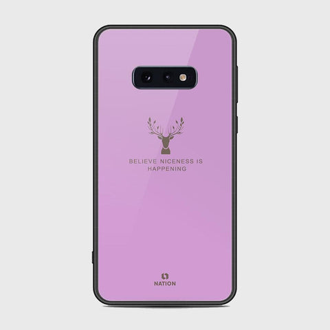 Samsung Galaxy S10e Cover - Nice Series - HQ Ultra Shine Premium Infinity Glass Soft Silicon Borders Case