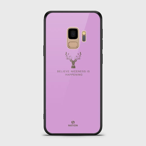 Samsung Galaxy S9 Cover - Nice Series - HQ Ultra Shine Premium Infinity Glass Soft Silicon Borders Case