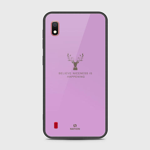 Samsung Galaxy A10 Cover - Nice Series - HQ Ultra Shine Premium Infinity Glass Soft Silicon Borders Case