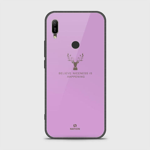 Huawei Y6 2019 / Y6 Prime 2019 Cover - Nice Series - HQ Ultra Shine Premium Infinity Glass Soft Silicon Borders Case