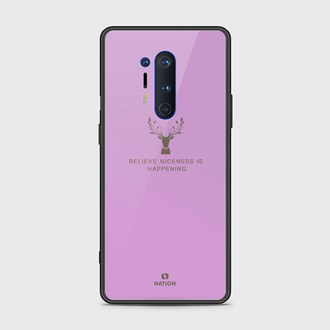 OnePlus 8 Pro Cover - Nice Series - HQ Ultra Shine Premium Infinity Glass Soft Silicon Borders Case