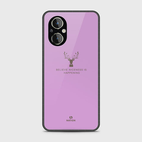 Oppo Reno 7 Lite Cover- Nice Series - HQ Ultra Shine Premium Infinity Glass Soft Silicon Borders Case