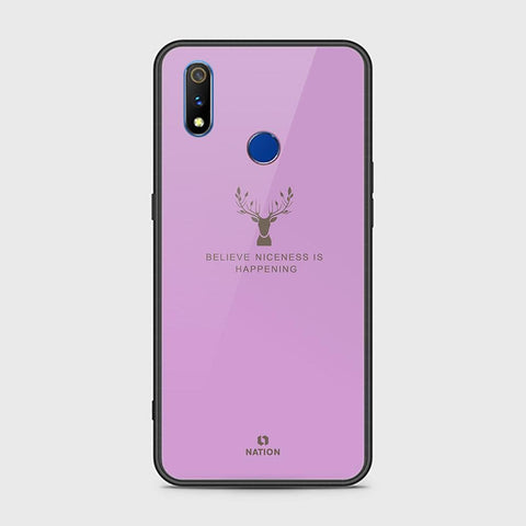 Realme 3i Cover - Nice Series - HQ Ultra Shine Premium Infinity Glass Soft Silicon Borders Case