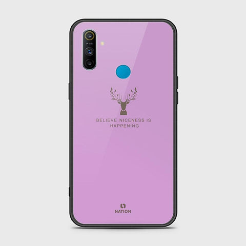 Realme C3 Cover - Nice Series - HQ Ultra Shine Premium Infinity Glass Soft Silicon Borders Case