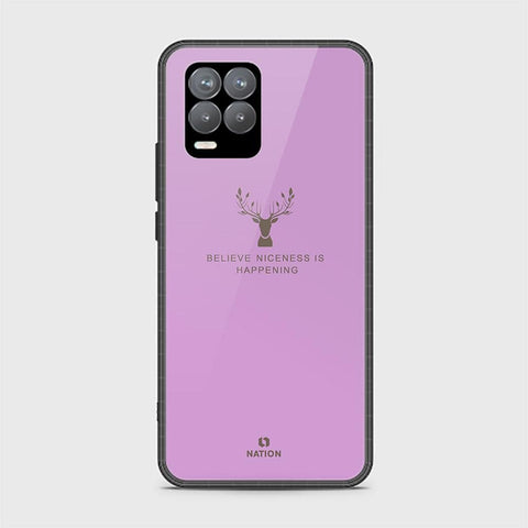 Realme 8 Cover - Nice Series - HQ Ultra Shine Premium Infinity Glass Soft Silicon Borders Case