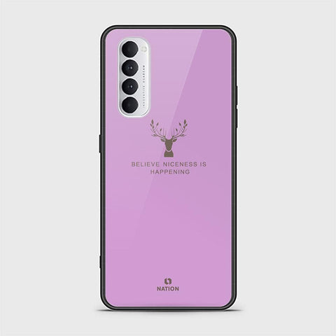 Oppo Reno 4 Pro Cover - Nice Series - HQ Ultra Shine Premium Infinity Glass Soft Silicon Borders Case