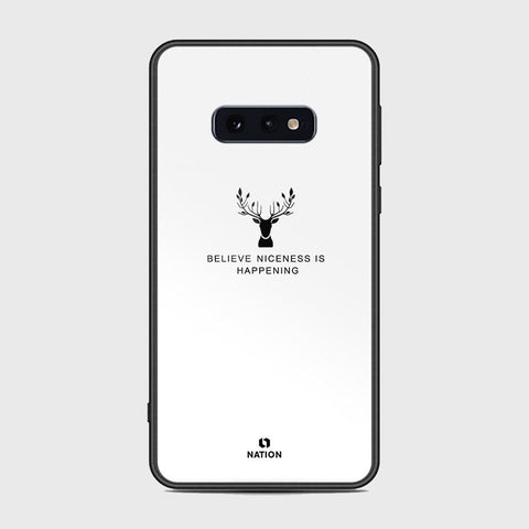 Samsung Galaxy S10e Cover - Nice Series - HQ Ultra Shine Premium Infinity Glass Soft Silicon Borders Case