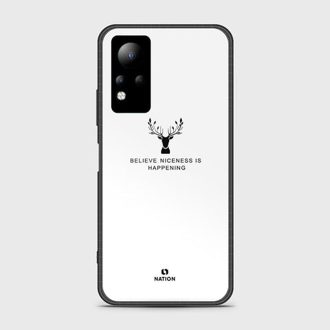 Infinix Note 11 Cover- Nice Series - HQ Ultra Shine Premium Infinity Glass Soft Silicon Borders Case