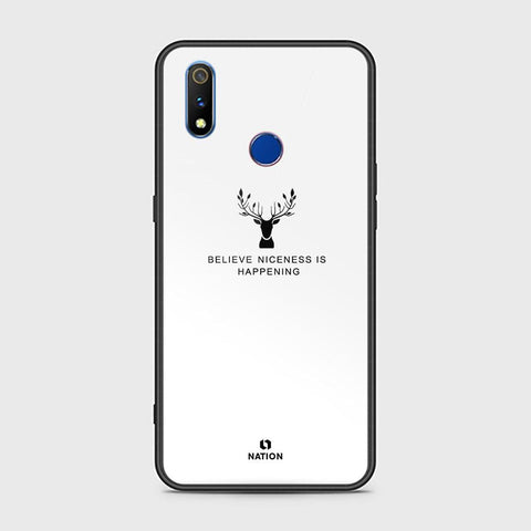 Realme 3i Cover - Nice Series - HQ Ultra Shine Premium Infinity Glass Soft Silicon Borders Case