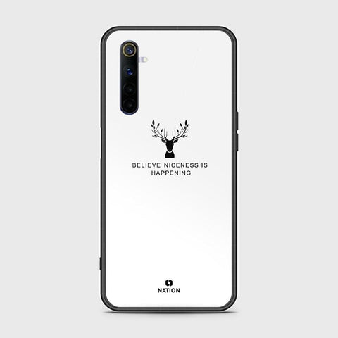 Realme 6 Cover - Nice Series - HQ Ultra Shine Premium Infinity Glass Soft Silicon Borders Case