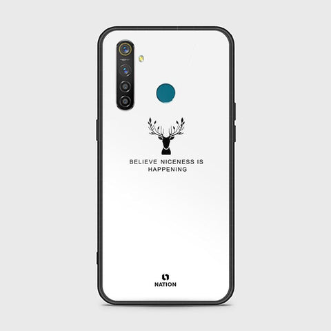 Realme 5 Pro Cover - Nice Series - HQ Ultra Shine Premium Infinity Glass Soft Silicon Borders Case