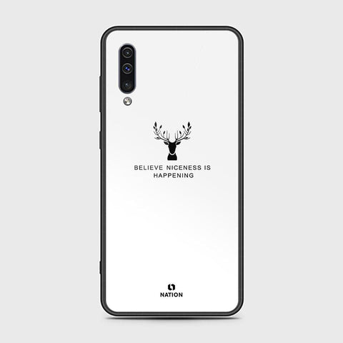 Samsung Galaxy A50s Cover - Nice Series - HQ Ultra Shine Premium Infinity Glass Soft Silicon Borders Case