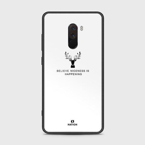 Xiaomi Pocophone F1 Cover - Nice Series - HQ Ultra Shine Premium Infinity Glass Soft Silicon Borders Case