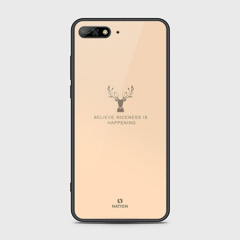 Huawei Y6 Prime 2018 Cover - Nice Series - HQ Ultra Shine Premium Infinity Glass Soft Silicon Borders Case