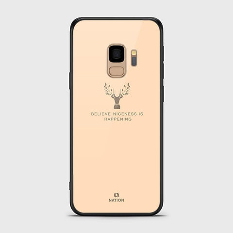 Samsung Galaxy S9 Cover - Nice Series - HQ Ultra Shine Premium Infinity Glass Soft Silicon Borders Case