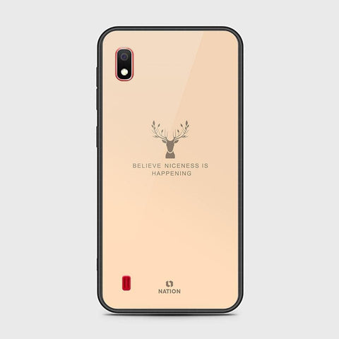 Samsung Galaxy A10 Cover - Nice Series - HQ Ultra Shine Premium Infinity Glass Soft Silicon Borders Case