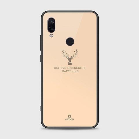 Xiaomi Redmi Note 7 Cover - Nice Series - HQ Ultra Shine Premium Infinity Glass Soft Silicon Borders Case