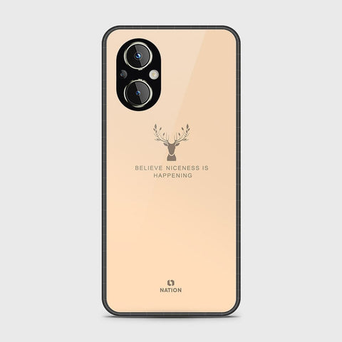 Oppo Reno 7 Lite Cover- Nice Series - HQ Ultra Shine Premium Infinity Glass Soft Silicon Borders Case