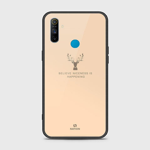 Realme C3 Cover - Nice Series - HQ Ultra Shine Premium Infinity Glass Soft Silicon Borders Case