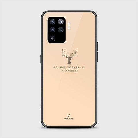 Oppo A94 Cover - Nice Series - HQ Ultra Shine Premium Infinity Glass Soft Silicon Borders Case