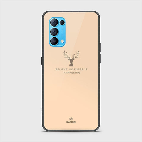 Oppo Reno 5 5G Cover - Nice Series - HQ Ultra Shine Premium Infinity Glass Soft Silicon Borders Case