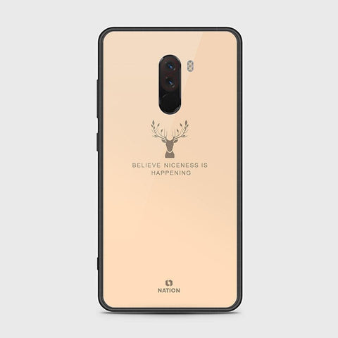 Xiaomi Pocophone F1 Cover - Nice Series - HQ Ultra Shine Premium Infinity Glass Soft Silicon Borders Case