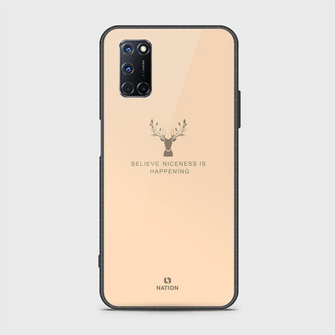 Oppo A92 Cover - Nice Series - HQ Ultra Shine Premium Infinity Glass Soft Silicon Borders Case