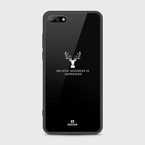 Huawei Y6 Prime 2018 Cover - Nice Series - HQ Ultra Shine Premium Infinity Glass Soft Silicon Borders Case