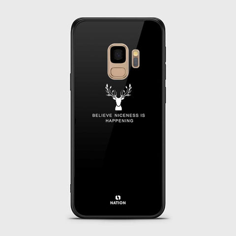 Samsung Galaxy S9 Cover - Nice Series - HQ Ultra Shine Premium Infinity Glass Soft Silicon Borders Case